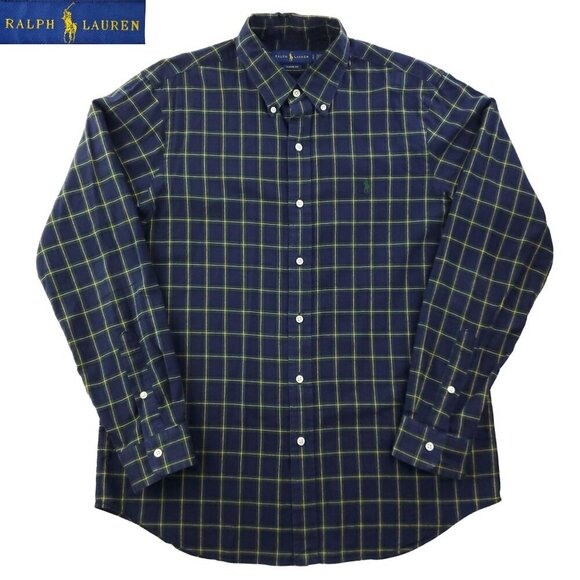 Ralph Lauren Classic Fit Shirt Pony Plaid Button Down 100% Cotton Men's Large - Picture 1 of 12